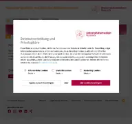 Kleine Seitenvorschau von qm.med.uni-rostock.de