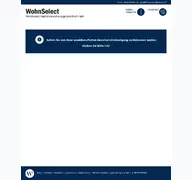 Kleine Seitenvorschau von wohnselect.de