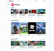 Kleine Seitenvorschau von youtubegaming.com