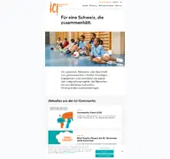 Kleine Seitenvorschau von ici-gemeinsam-hier.ch