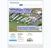 Kleine Seitenvorschau von wohnwagen-lange.de