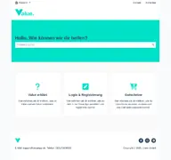 Kleine Seitenvorschau von help.valueapp.de