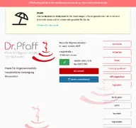 Kleine Seitenvorschau von praxispfaff.de