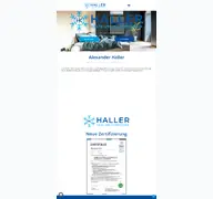 Kleine Seitenvorschau von kaelte-haller.de