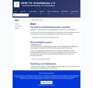 Kleine Seitenvorschau von ukwtv.de