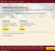 Kleine Seitenvorschau von zw-menu.de