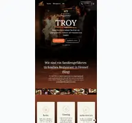 Kleine Seitenvorschau von troy-restaurant.de