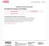 Kleine Seitenvorschau von umfrage.hs-duesseldorf.de