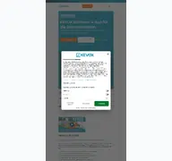 Kleine Seitenvorschau von kevox.de