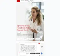 Kleine Seitenvorschau von bergmanclinics.de