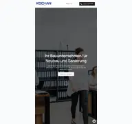 Kleine Seitenvorschau von kochan-bau-gmbh.de