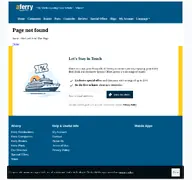 Kleine Seitenvorschau von aferry.com