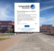 Kleine Seitenvorschau von unibox.uni-rostock.de
