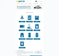 Kleine Seitenvorschau von myspare.de