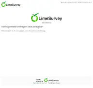 Kleine Seitenvorschau von limesurvey.bts-ev.de