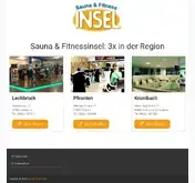 Kleine Seitenvorschau von sauna-fitnessinsel.de