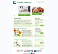 Kleine Seitenvorschau von wohnen-sie-gesund.de