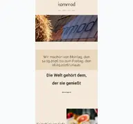 Kleine Seitenvorschau von cafekommod.de