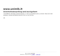 Kleine Seitenvorschau von unimib.it