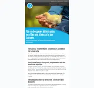Kleine Seitenvorschau von unterricht.tierschutzbund.de