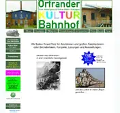 Kleine Seitenvorschau von ortrander-kulturbahnhof.de
