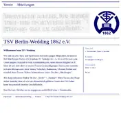 Kleine Seitenvorschau von tsv-wedding.de