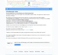 Kleine Seitenvorschau von serviceportal.werl.de