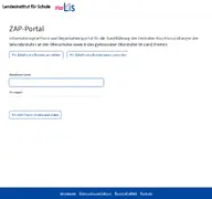 Kleine Seitenvorschau von zap.lis.bremen.de
