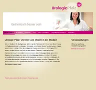 Kleine Seitenvorschau von urologie-pfalz.de