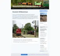 Kleine Seitenvorschau von museumsfeldbahn.de