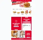 Kleine Seitenvorschau von kfc.co.at
