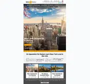 Kleine Seitenvorschau von usatravel.de