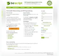 Kleine Seitenvorschau von bescript.de