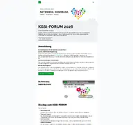 Kleine Seitenvorschau von forum.kgst.de