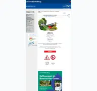 Kleine Seitenvorschau von botanischergarten.uni-freiburg.de