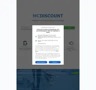 Kleine Seitenvorschau von mcdiscount.de