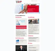 Kleine Seitenvorschau von vah-online.de