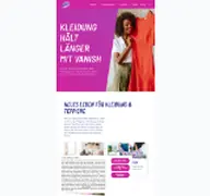Kleine Seitenvorschau von vanish.de