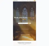 Kleine Seitenvorschau von kirchensucher.de