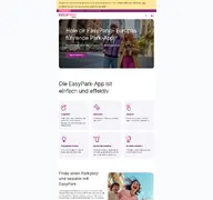 Kleine Seitenvorschau von easypark.com