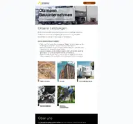 Kleine Seitenvorschau von otzmann-bauunternehmen.de