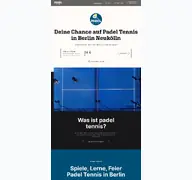 Kleine Seitenvorschau von padelneukoelln.de