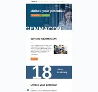Kleine Seitenvorschau von gemmacon.de