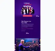 Kleine Seitenvorschau von tour.thepioneer.de