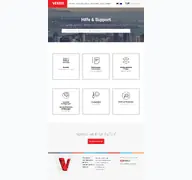 Kleine Seitenvorschau von support.vestel-germany.de