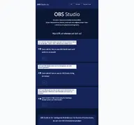 Kleine Seitenvorschau von obs-studio.de
