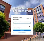 Kleine Seitenvorschau von auth.hs-bremerhaven.de