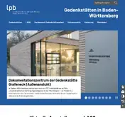 Kleine Seitenvorschau von gedenkstaetten-bw.de