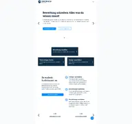 Kleine Seitenvorschau von bewerbung2go.de