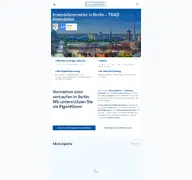 Kleine Seitenvorschau von trad-immobilien.de